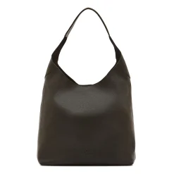Le laudi Women's shoulder bag in vintage leather color black