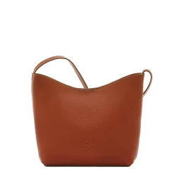 Le laudi Women's crossbody bag in vintage leather color sepia