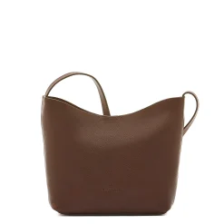 Le laudi Women's crossbody bag in vintage leather color coffee