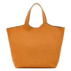 Le laudi Women's tote bag in vintage leather color natural