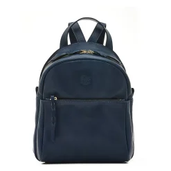 Lungarno Women's backpack in leather color blue