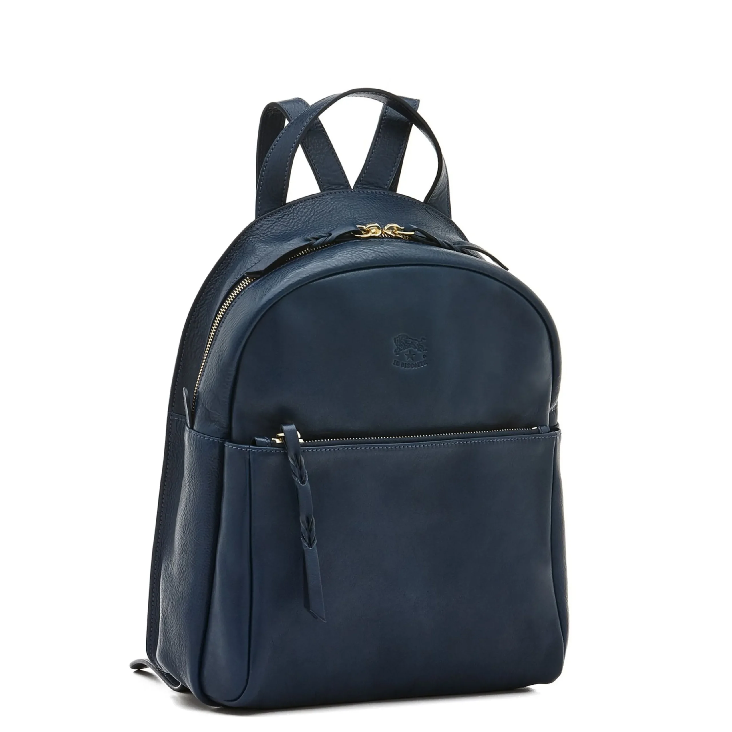 Lungarno Women's backpack in leather color blue