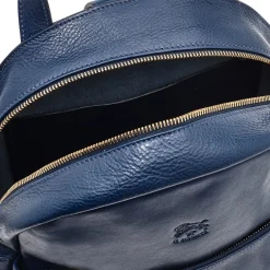 Lungarno Women's backpack in leather color blue