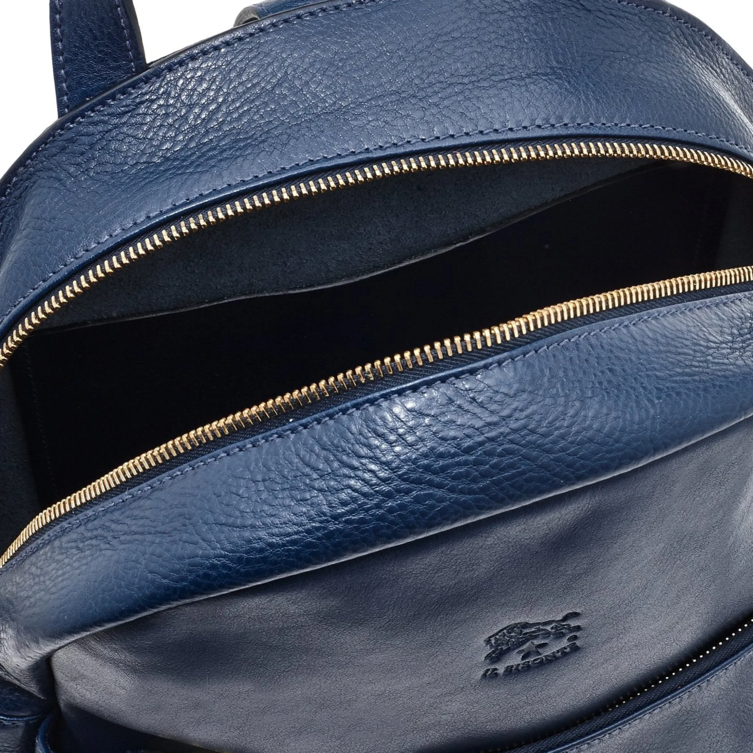 Lungarno Women's backpack in leather color blue