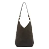 Malibu Women's shoulder bag in leather color black