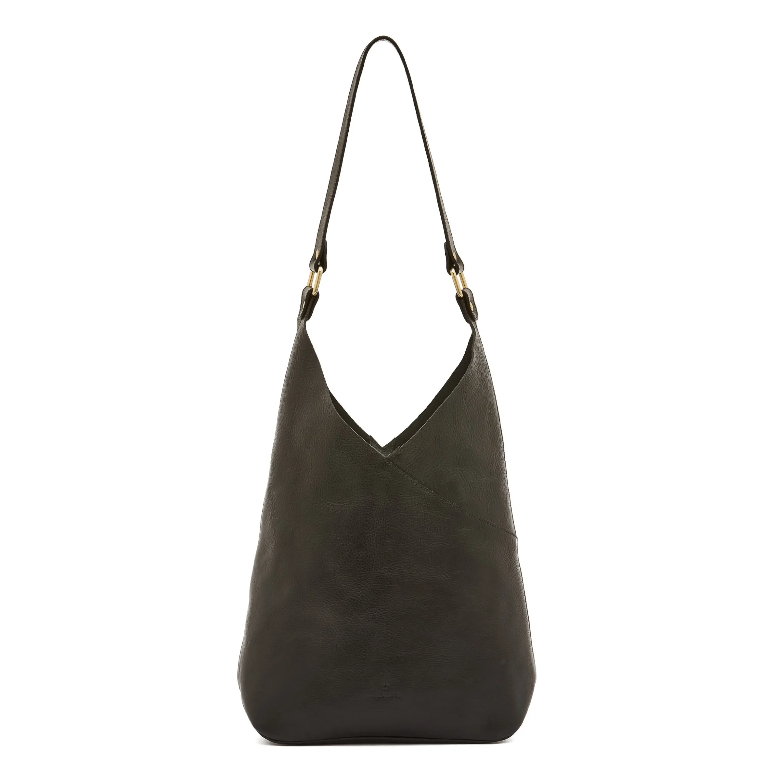 Malibu Women's shoulder bag in leather color black