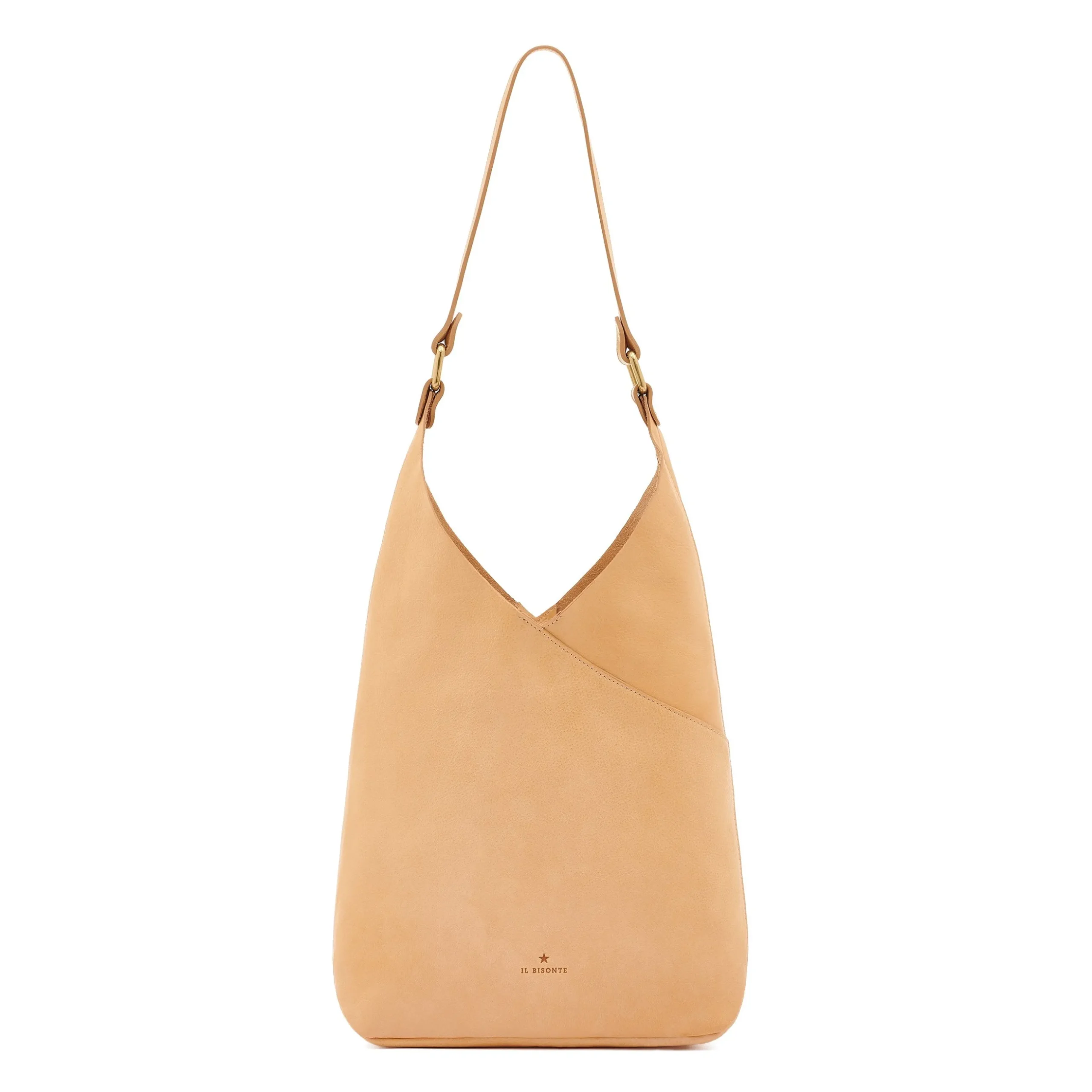 Malibu Women's shoulder bag in leather color natural