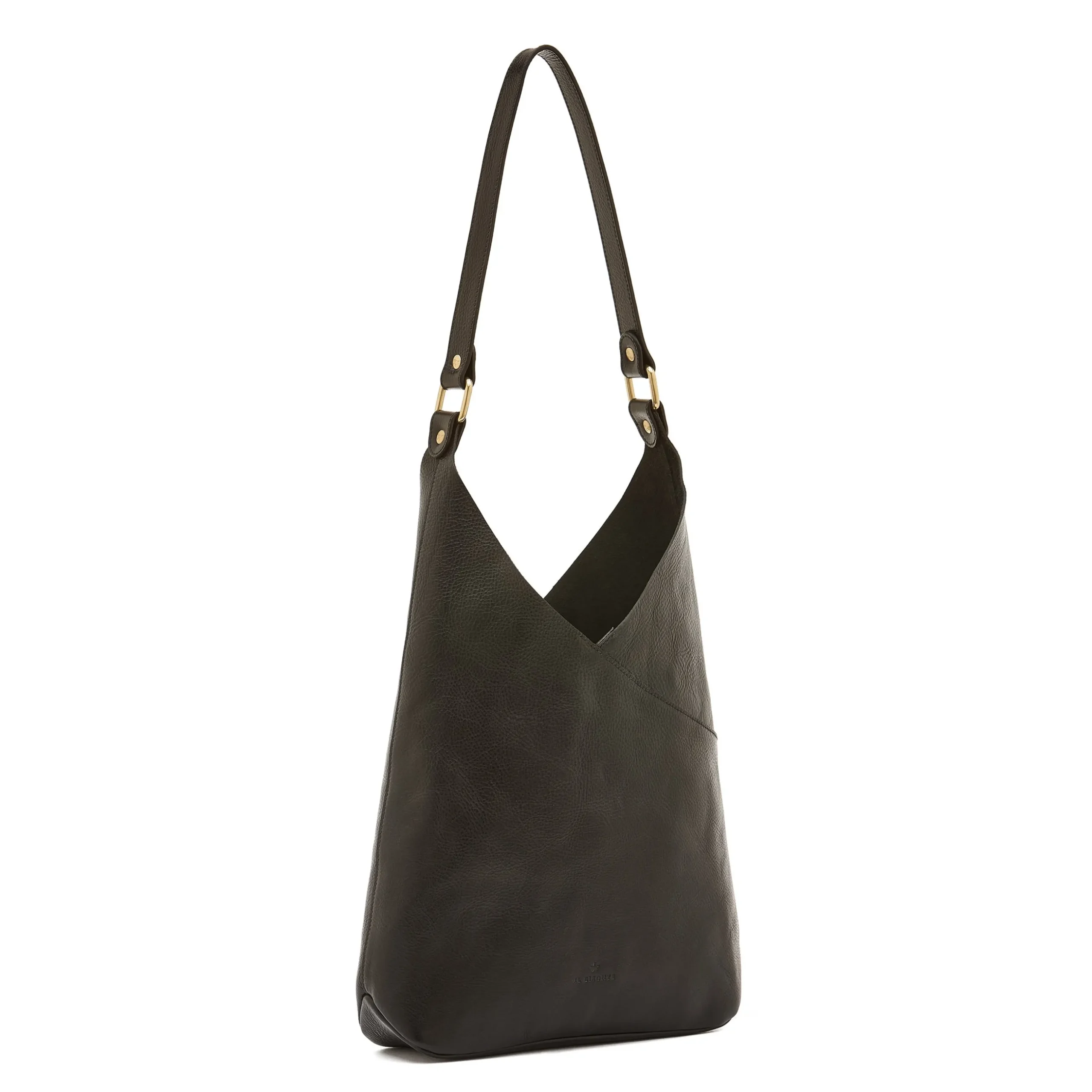 Malibu Women's shoulder bag in leather color black