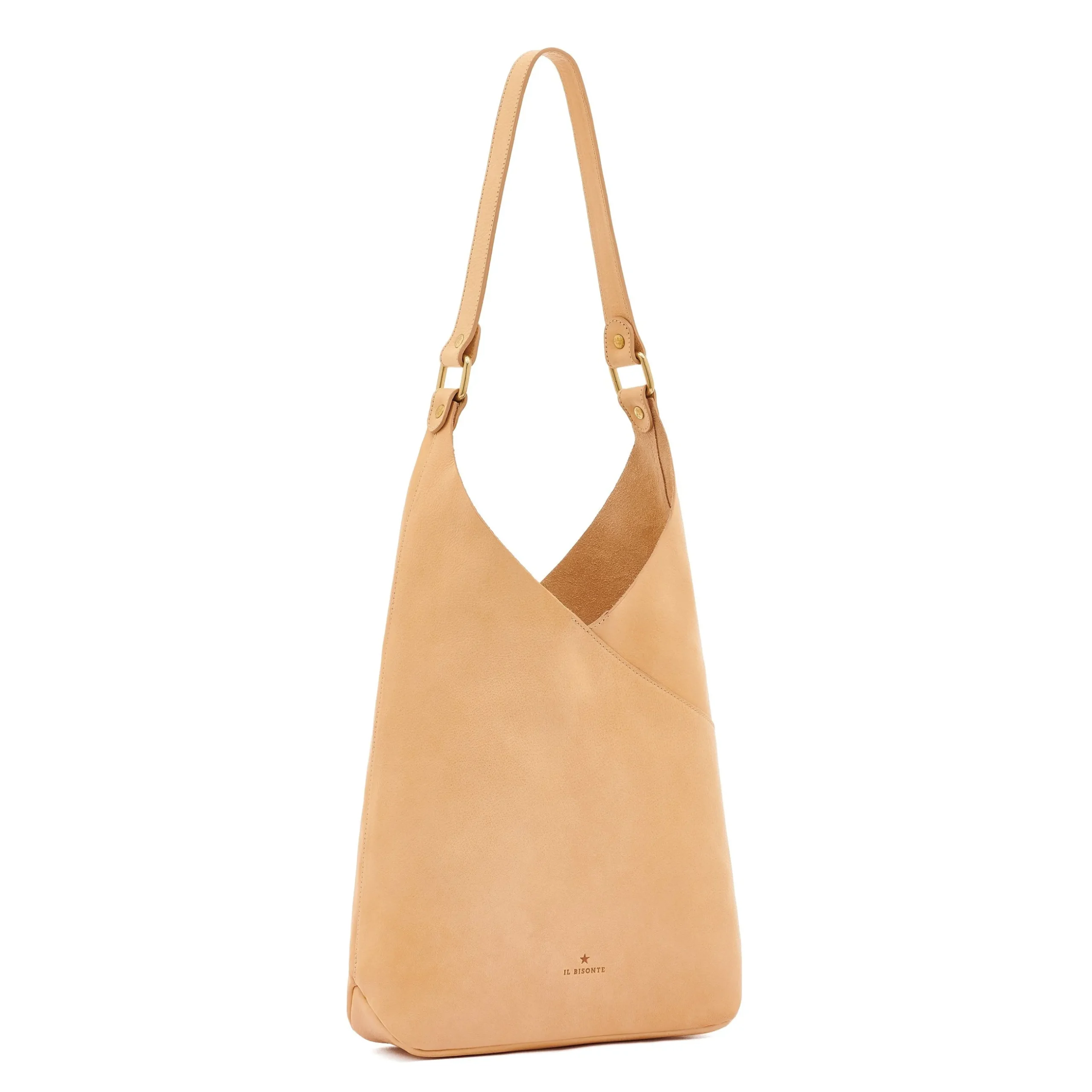 Malibu Women's shoulder bag in leather color natural