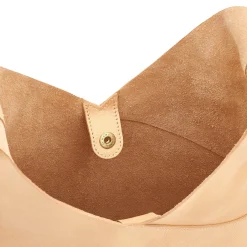 Malibu Women's shoulder bag in leather color natural