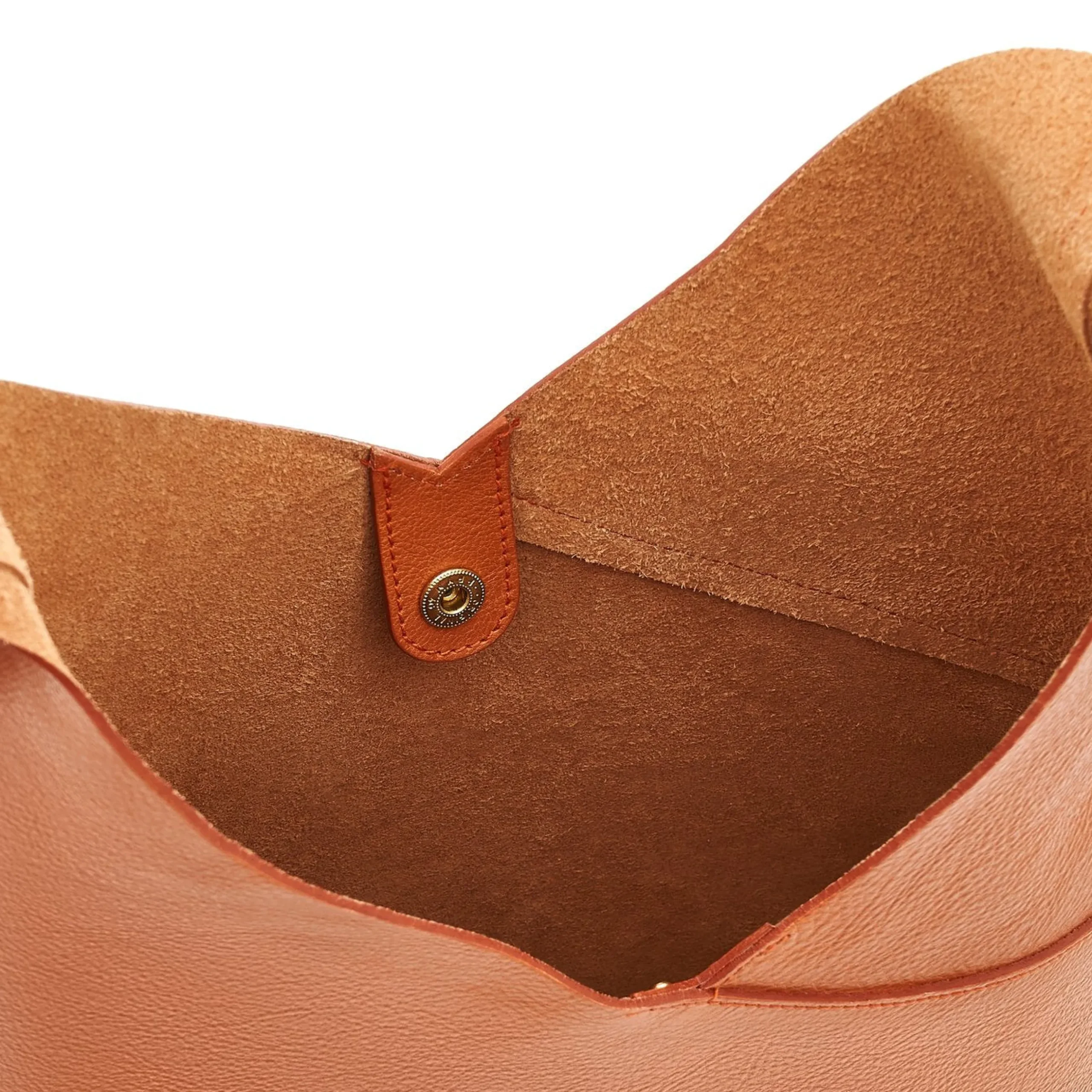 Malibu Women's shoulder bag in leather color caramel