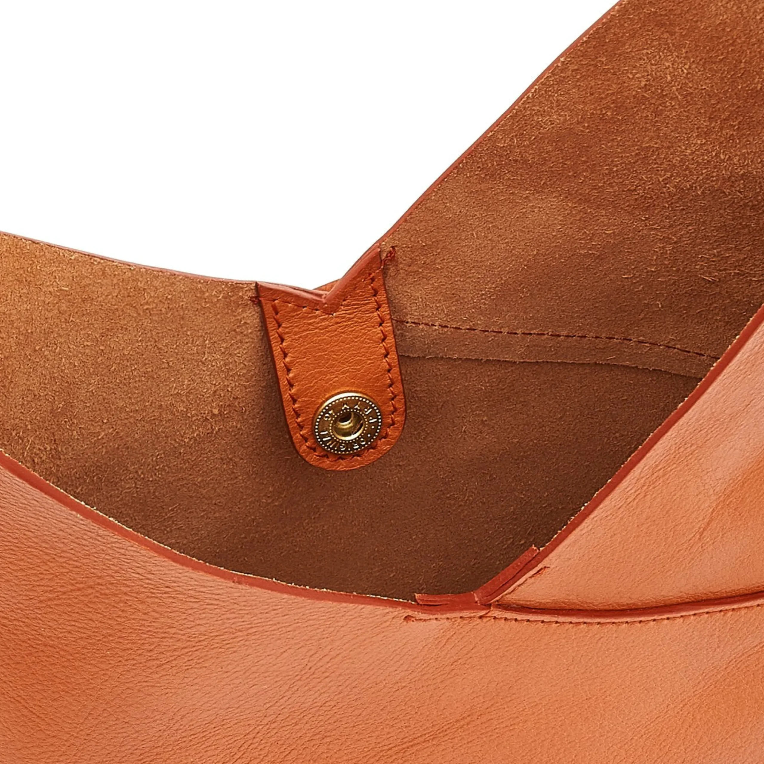 Malibu Women's shoulder bag in leather color caramel