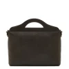 Manhattan Women's handbag in leather color black