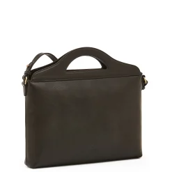 Manhattan Women's handbag in leather color black