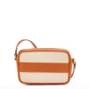 Marini Women's crossbody bag in fabric color natural / caramel