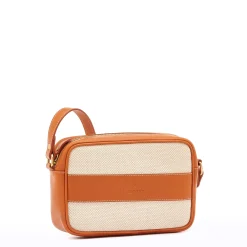 Marini Women's crossbody bag in fabric color natural / caramel