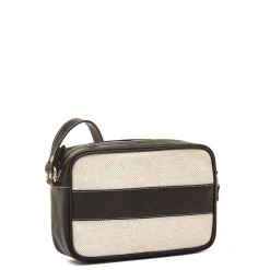 Marini Women's crossbody bag in fabric color natural / black