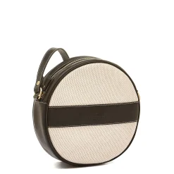 Marini Women's crossbody bag in fabric color natural / black