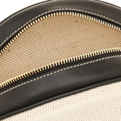Marini Women's crossbody bag in fabric color natural / black