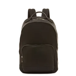 Meleto Men's backpack in leather color black