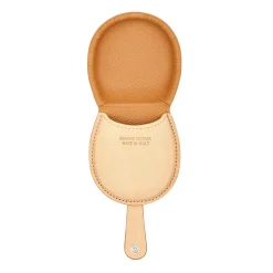 Men's coin purse in leather color natural
