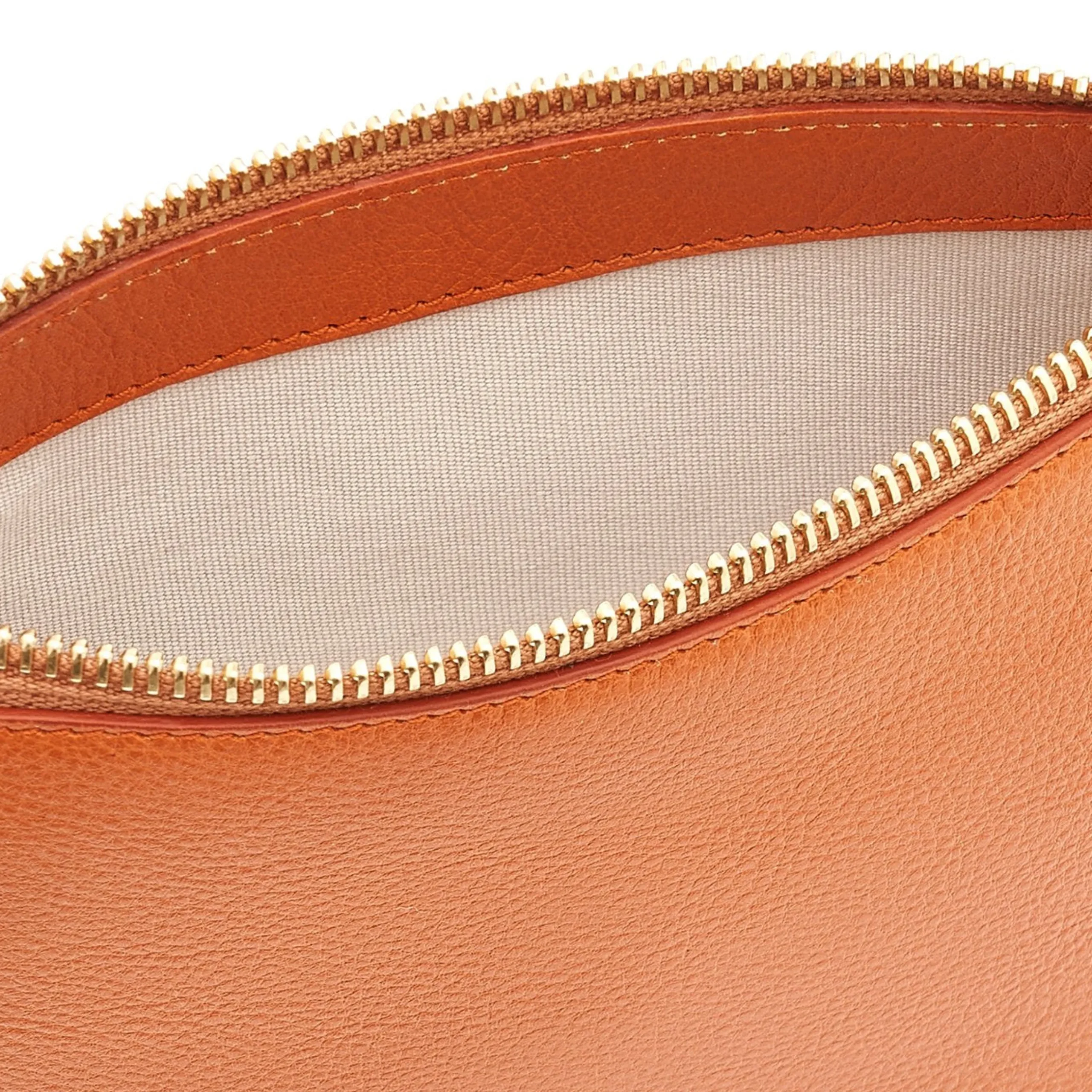 Modulo Women's crossbody bag in leather color caramel