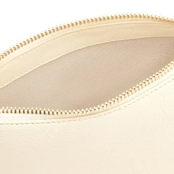 Modulo Women's crossbody bag in leather color white