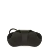 Nina Women's glasses case in leather color black
