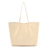 Nina Women's tote bag in leather color milk