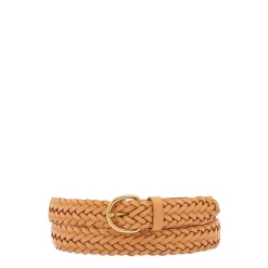 Nina Women's belt in leather color natural
