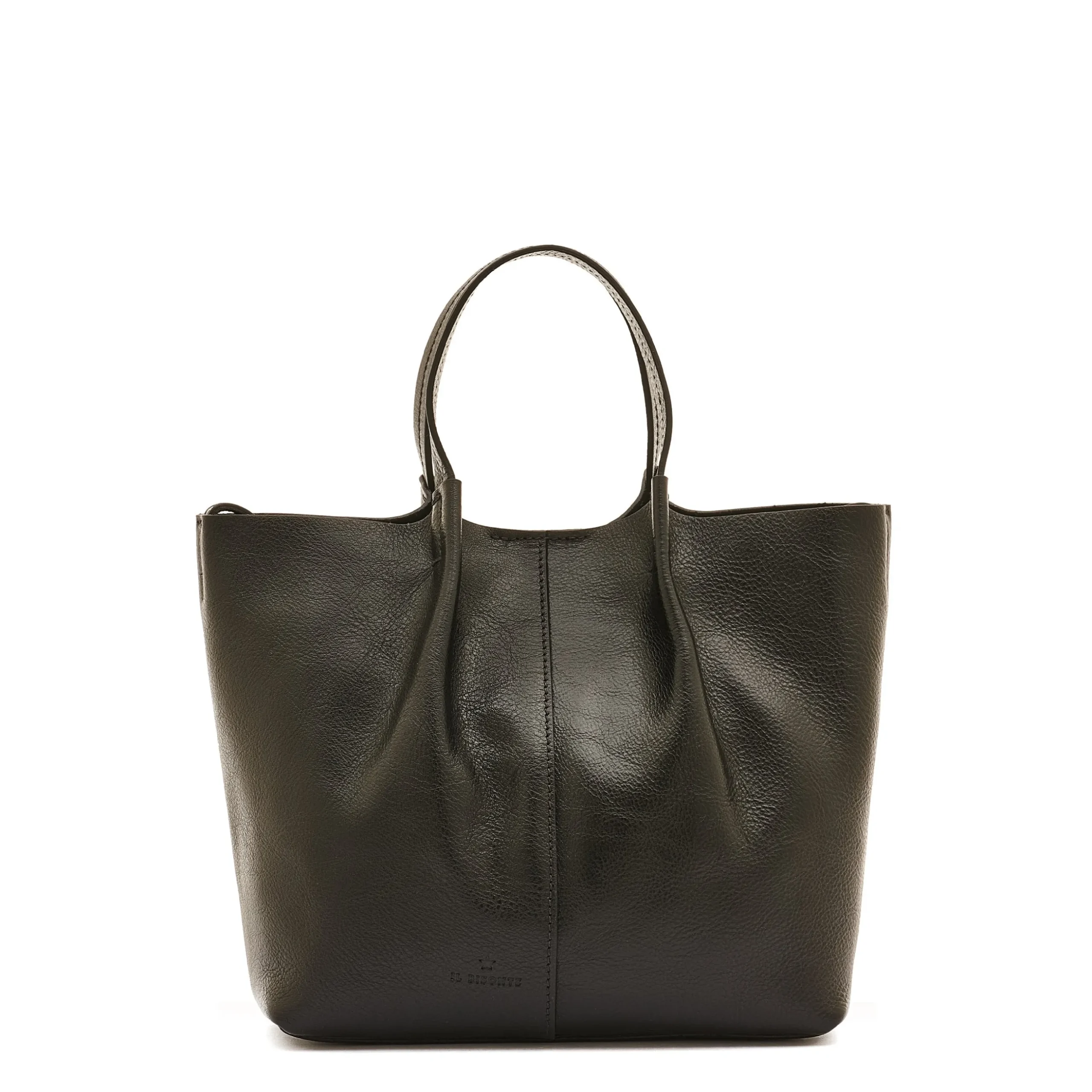 Nina Women's crossbody bag in leather color black