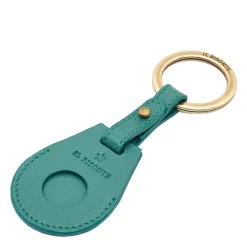 Nina Women's air tag keyring in leather color polinesia