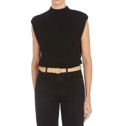 Nina Women's belt in leather color natural