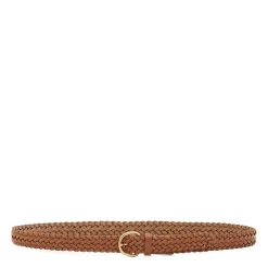 Nina Women's belt in leather color chocolate