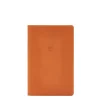 Note book in leather color caramel