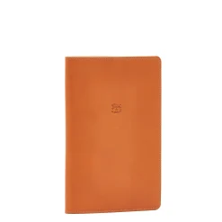 Note book in leather color caramel