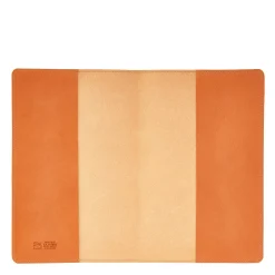 Note book in leather color caramel