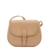 Novecento Women's crossbody bag in leather color caffelatte