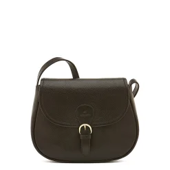 Novecento Women's crossbody bag in leather color black