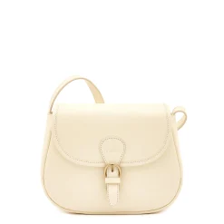 Novecento Women's crossbody bag in leather color white