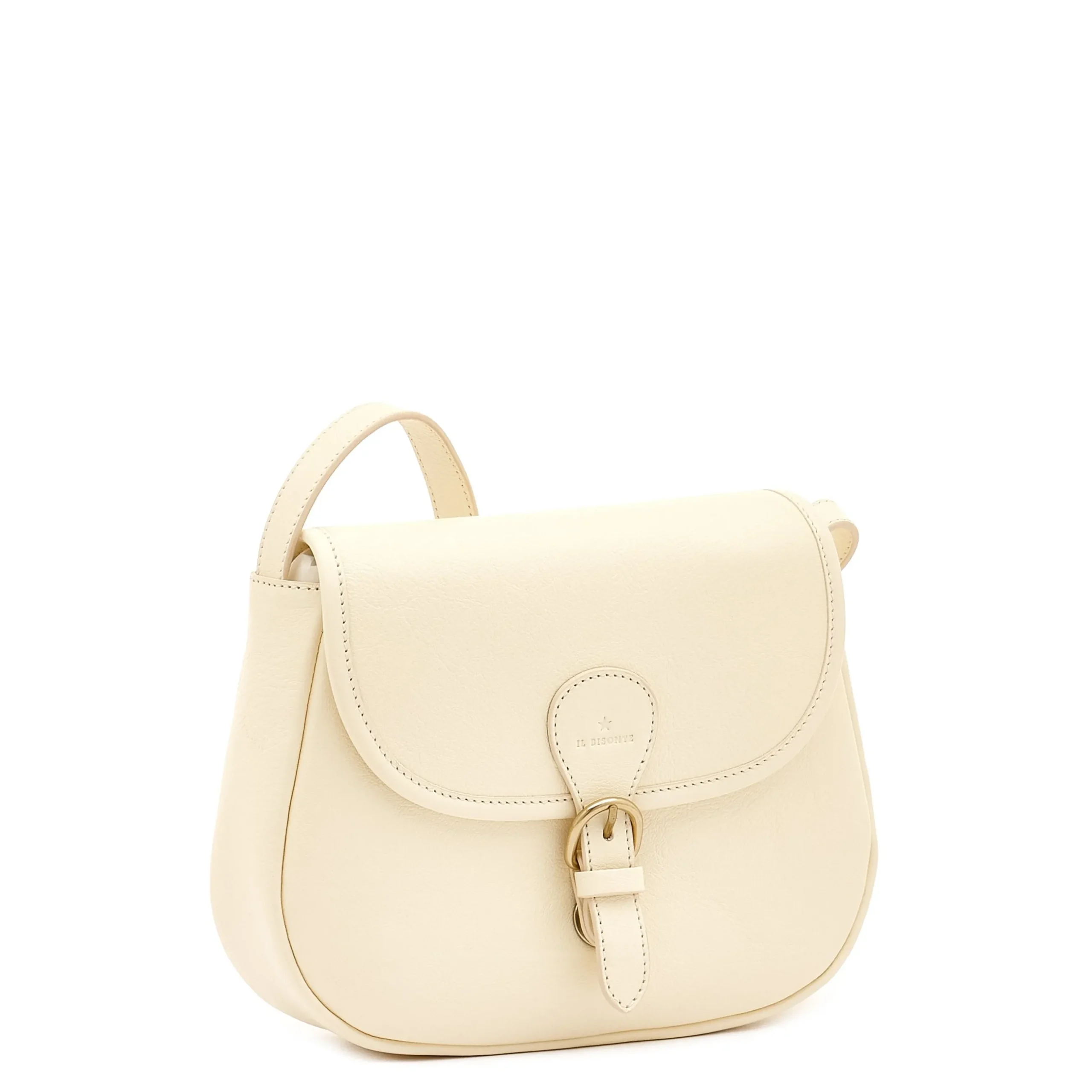 Novecento Women's crossbody bag in leather color white