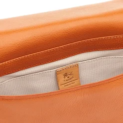 Novecento Women's crossbody bag in leather color caramel