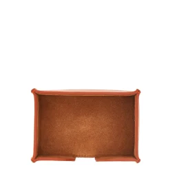 Office & business Business card holder in leather color caramel