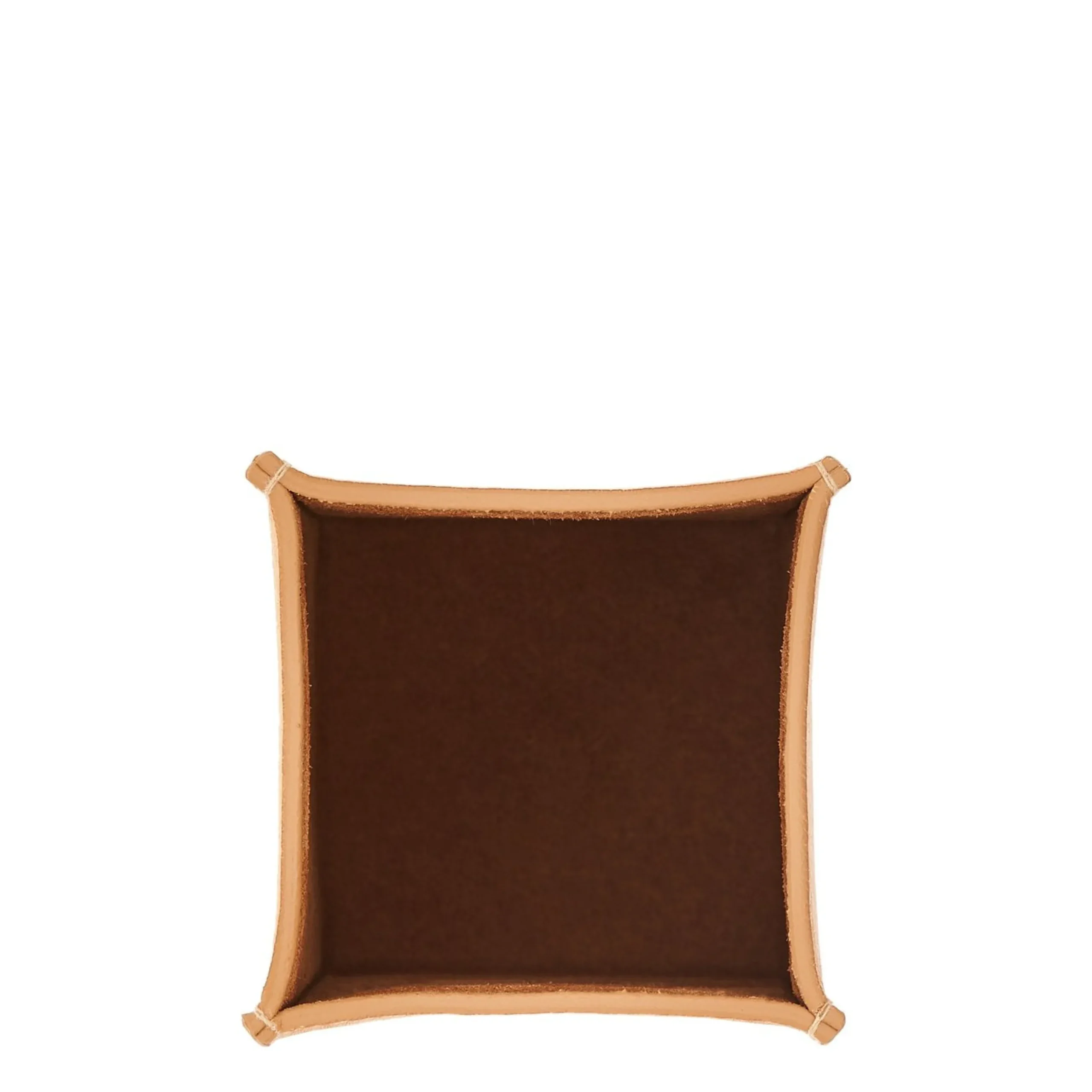 Office & business Desktop pen holder in leather color natural