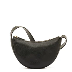 Oliveta Women's hobo in leather color black