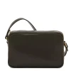 Oliveta Women's crossbody bag in leather color black