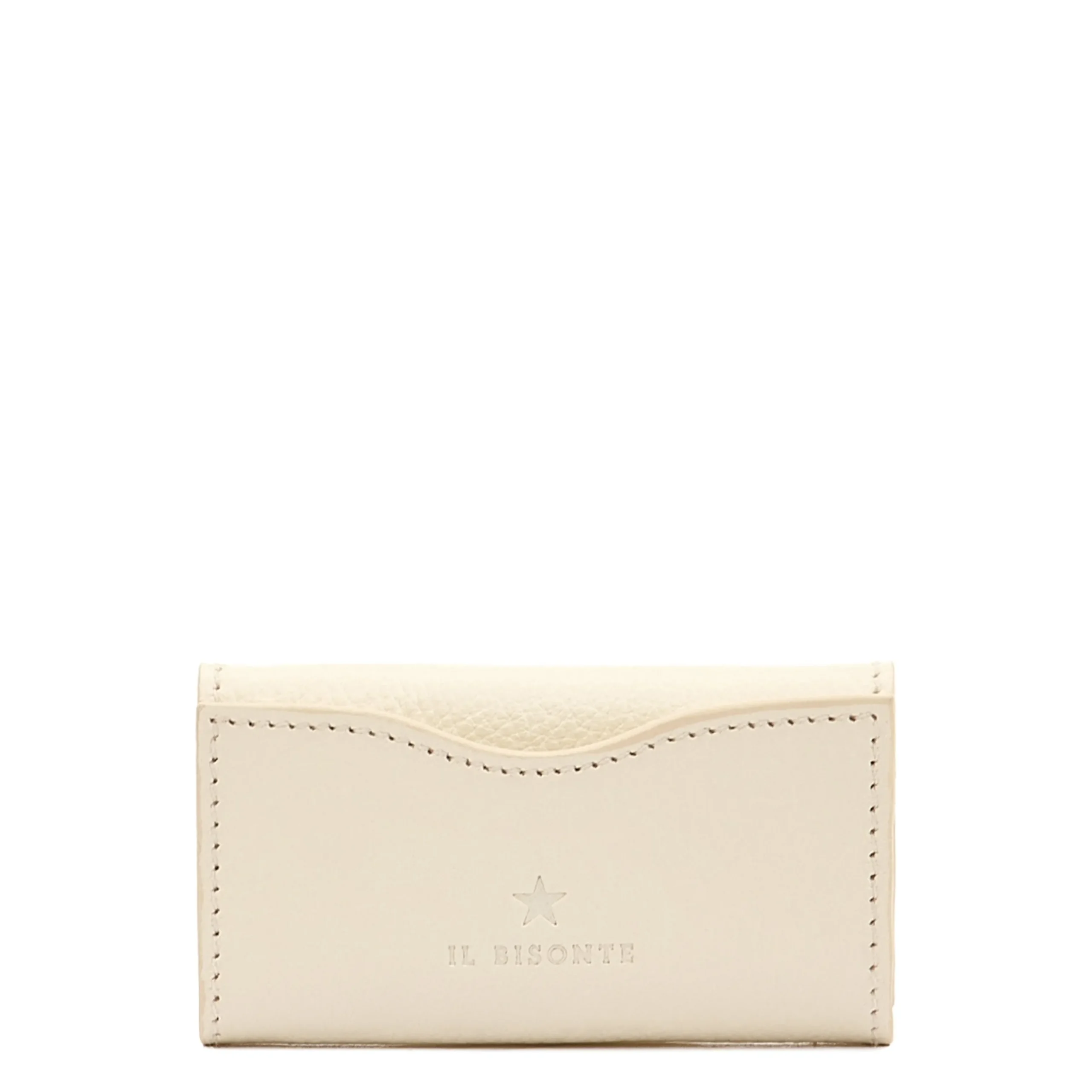 Oliveta Women's keyring in leather color milk