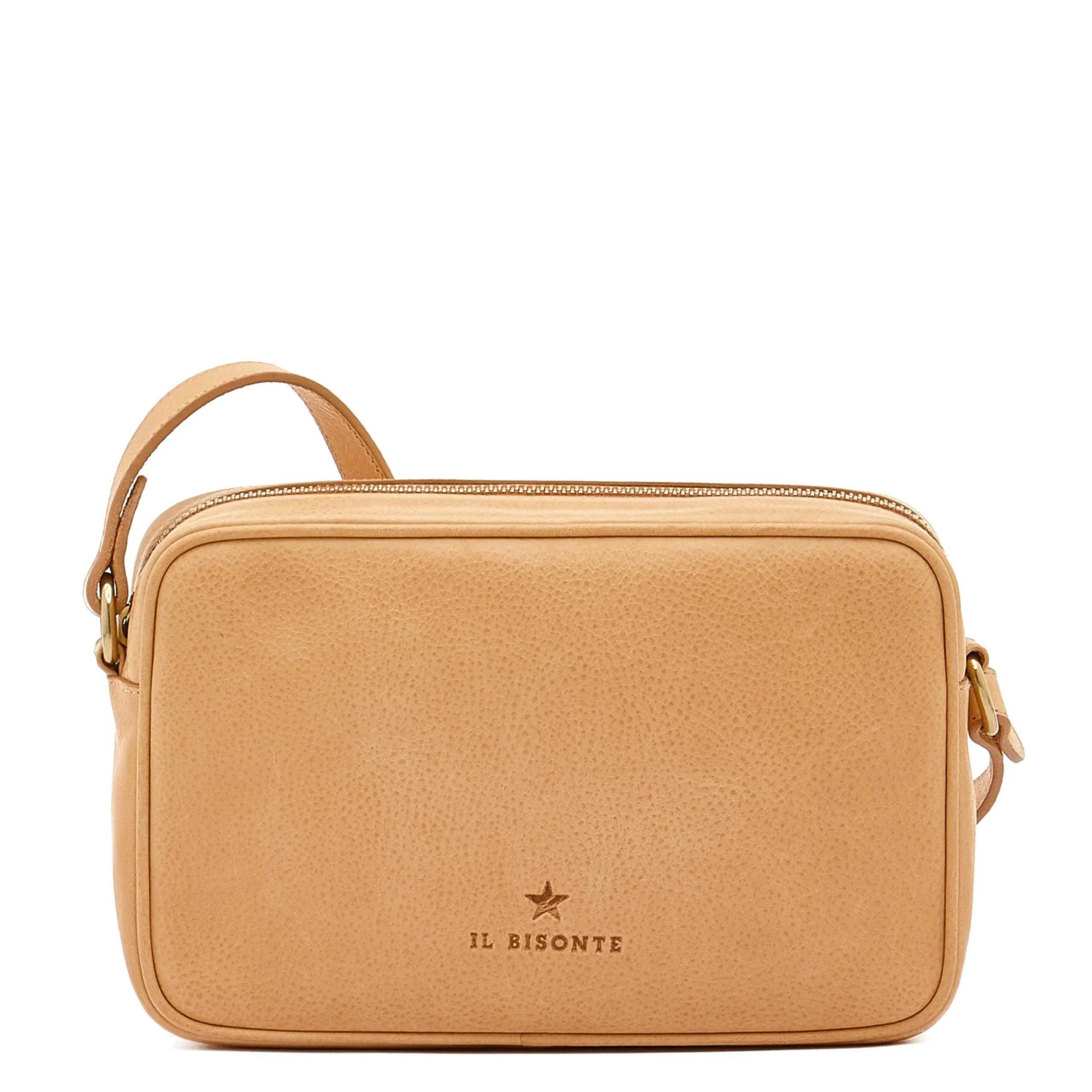 Oliveta Women's crossbody bag in leather color natural