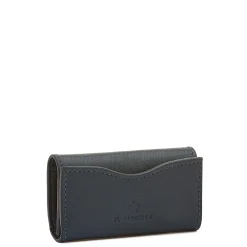 Oliveta Women's keyring in leather color blue