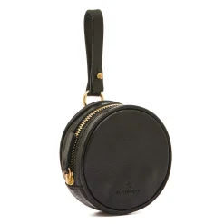 Oliveta Women's coin purse in leather color black